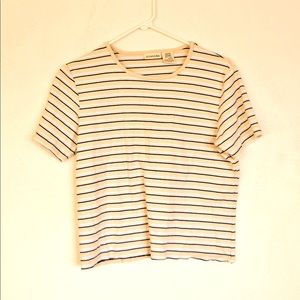 Yellow & blue crop top